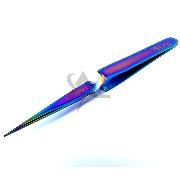 A2Z Scilab Multi Rainbow Color No 9 Fine Point Tweezers for Watch Jewelery Repair A2Z-ZR296 - main